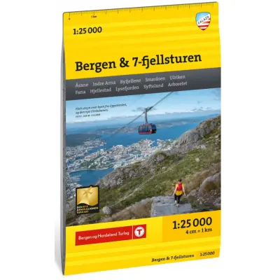 Calazo Stikart Bergen&7-fjellsturen 1:25 000