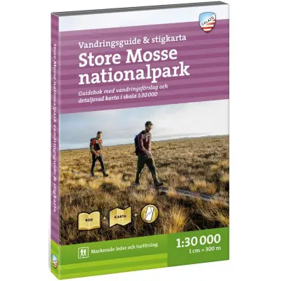 Calazo Store Mosse nationalpark – vandringsguide och stigkarta 1:30 000