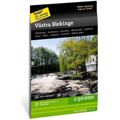 Calazo Terrängkarta Blekinge - västra 1:50 000