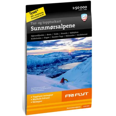 Calazo Tur- og toppturskart: Sunnmørsalpene 1:50 000