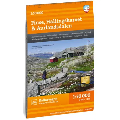 Calazo Turkart Finse, Hallingskarvet&Aurlandsdalen, 1:50 000