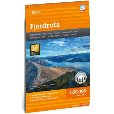 Calazo Turkart Fjordruta 1:50 000