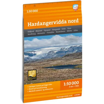 Calazo Turkart Hardangervidda nord 1:50 000