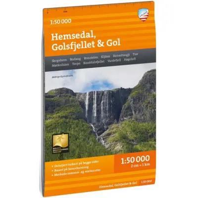 Calazo Turkart Hemsedal, Gol&Geilo 1:50 000