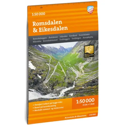 Calazo Turkart Romsdalen&Eikesdalen 1:50 000