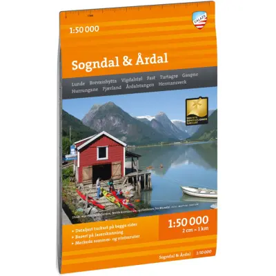 Calazo Turkart Sogndal&Årdal 1:50 000