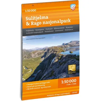 Calazo Turkart Sulitjelma&Rago Nasjonalpark 1:50 000