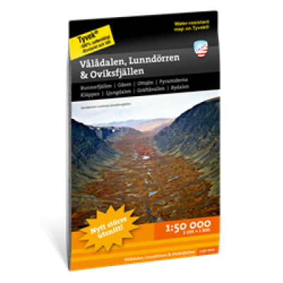 Calazo Vålådalen, Lunndörren&Oviksfjällen 1:50.000