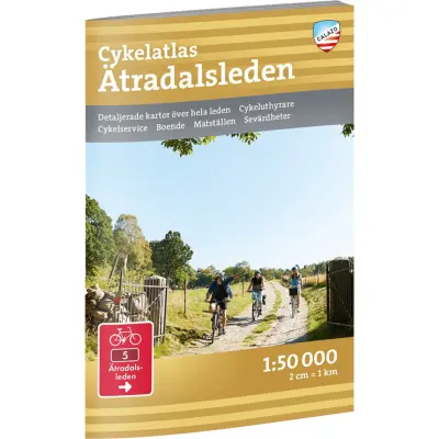 Calazo förlag Cykelatlas Ätradalsleden 1:50.000 NoColour