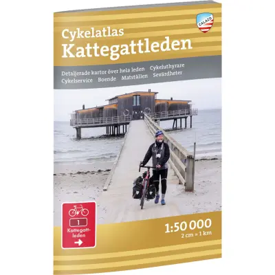 Calazo förlag Cykelatlas Kattegattleden 1:50.000 NoColour