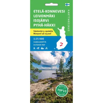 Karttakeskus Etelä-Konnevesi Leivonmäki Isojärvi Pyhä-Häkki