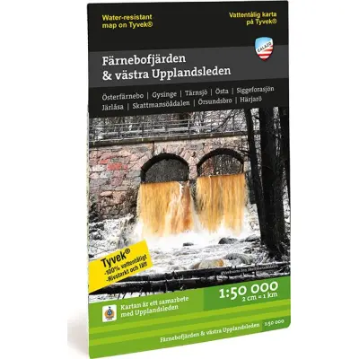 Calazo förlag Färnebofjärden och västra Upplandsleden 1:50.000 NoColour