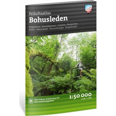 Calazo förlag Friluftsatlas Bohusleden 1:50.000 NoColour