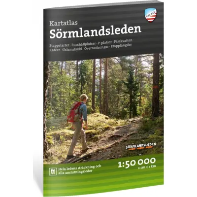 Calazo förlag Friluftsatlas Sörmlandsleden 1:50 000 NoColour