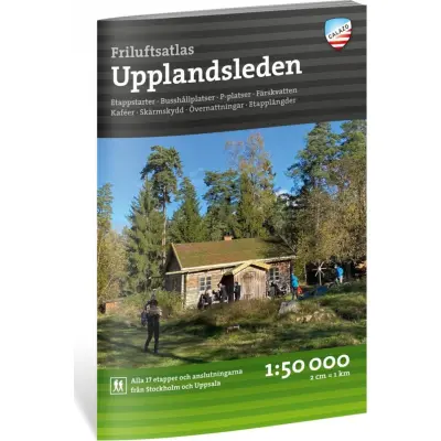 Calazo förlag Friluftsatlas Upplandsleden 1:50.000 NoColour