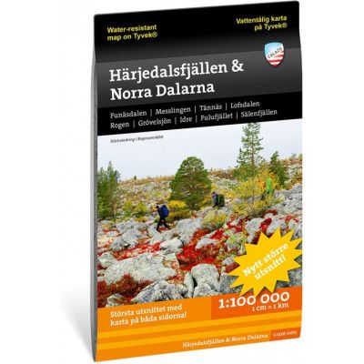 Härjedalsfjällen & norra Dalarna 1:100.000