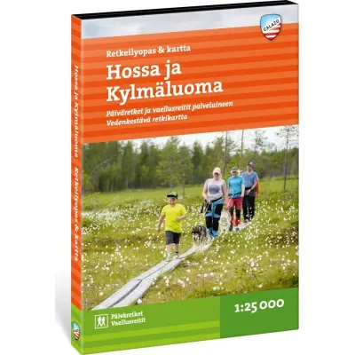 Calazo förlag Hossa ja Kylmäluoma - Retkeilyopas ja kartta 1:25 000 NoColour