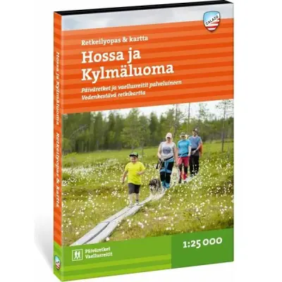 Calazo Hossa Retkeilyopas ja kartta