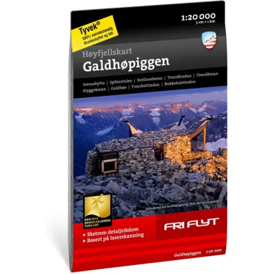 Høyfjellskart Galdhøpiggen