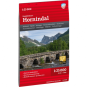 Calazo förlag Høyfjellskart Hornindal 1:25.000 NoColour