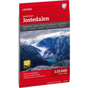 Calazo förlag Høyfjellskart Jostedalen 1:25.000 NoColour