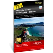 Calazo förlag Høyfjellskart Lofoten: Vestvågøya – Leknes Nocolour