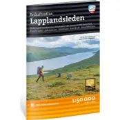Calazo förlag Karta över Lapplandsleden NoColour