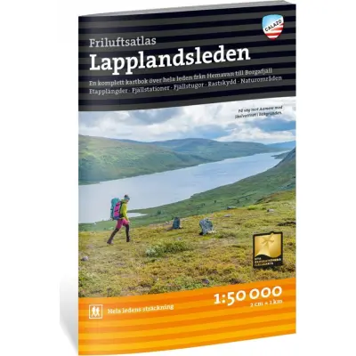 Calazo förlag Karta över Lapplandsleden NoColour