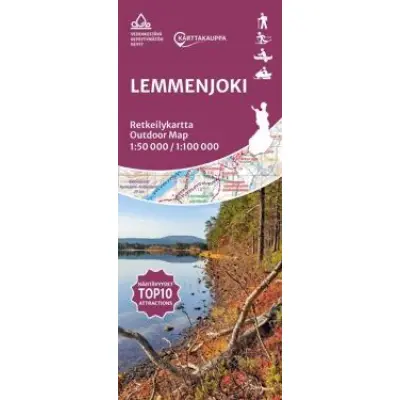 Karttakauppa Lemmenjoki vandringskarta, Finland