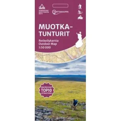 Karttakauppa Muotkatunturi vandringskarta, Finland
