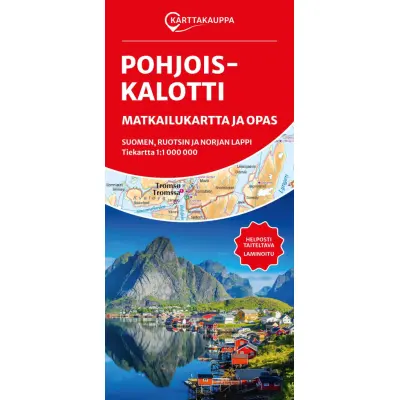 Karttakauppa Northern Scandinavia Nordkapp Travel Map and Guide