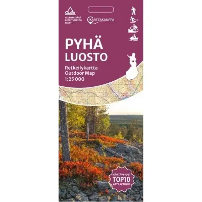 Karttakauppa Pyhä Luosto vandringskarta (Finland)