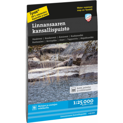Calazo förlag Linnansaaren kansallispuisto 1:25 000 NoColour