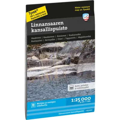 Calazo förlag Linnansaaren kansallispuisto 1:25 000 NoColour