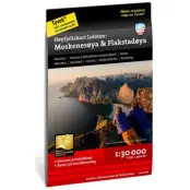 Calazo Lofoten Moskenesöya&Flakstadöya Tyvek vandringskarta-utanför-finland
