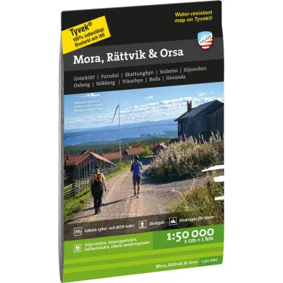 Calazo förlag Mora, Rättvik & Orsa 1:50 000 NoColour