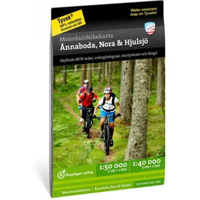 Calazo förlag Mountainbikekarta: Ånnaboda, Nora & Hjulsjö NoColour