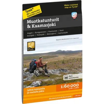 Calazo förlag Muotkatunturit & Kaamasjoki 1:60 000 NoColour