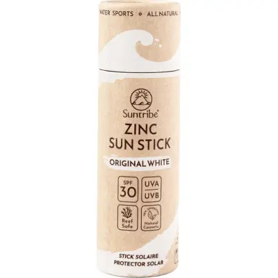 Suntribe Natural Mineral Zinc Sun Stick SPF 30 White