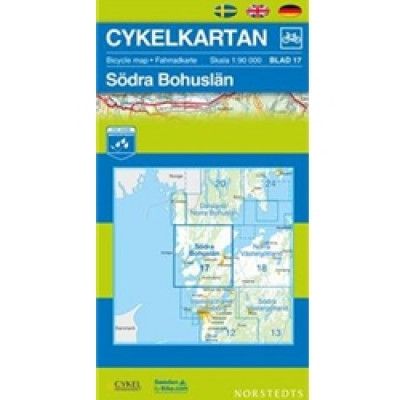 Norstedts Cykelkartan Blad 17 Södra Bohuslän