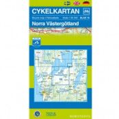 Norstedts Cykelkartan Blad 18 Norra Västergötland