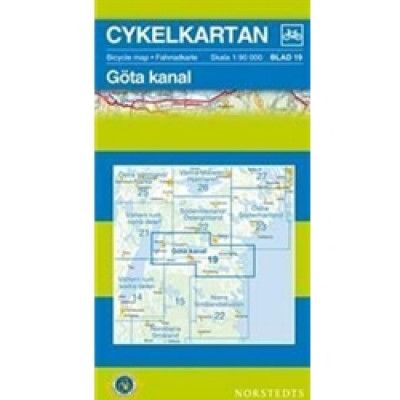 Norstedts Cykelkartan Blad 19 Göta Kanal