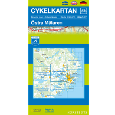 Norstedts Cykelkartan Blad 27 Östra Mälaren