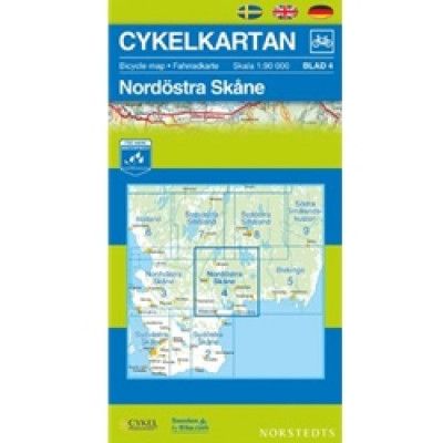 Norstedts Cykelkartan Blad 4 Nordöstra Skåne