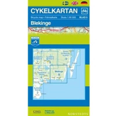 Norstedts Cykelkartan Blad 5 Blekinge