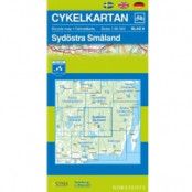 Norstedts Cykelkartan Blad 8 Sydöstra Småland
