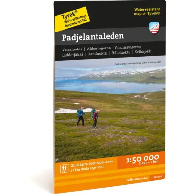 Calazo förlag Padjelantaleden 1:50.000 NoColour
