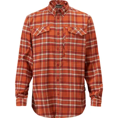 Pinewood Men's Abisko Hiking Flanell Shirt Burned Orange