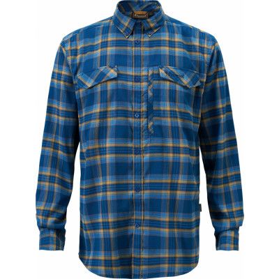 Pinewood Men's Abisko Hiking Flanell Shirt D.Azur Blue