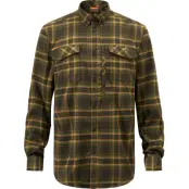 Pinewood Men's Abisko Hiking Flanell Shirt Moss Green